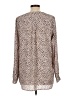 Karen Kane 100% Polyester Animal Print Pink Tan Long Sleeve Blouse Size L - photo 2