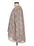 Karen Kane 100% Polyester Animal Print Pink Tan Long Sleeve Blouse Size L - photo 5