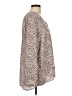 Karen Kane 100% Polyester Animal Print Pink Tan Long Sleeve Blouse Size L - photo 4