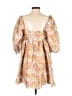 Storia 100% Polyester Tan Orange Casual Dress Size S - photo 2