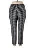 Shein Curve Houndstooth Black Casual Pants Size 2X - photo 2