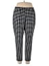 Shein Curve Houndstooth Black Casual Pants Size 2X - photo 1