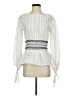 JOA White Long Sleeve Blouse Size S - photo 1