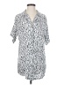 Z Supply Animal Print White Short Sleeve Blouse Size XS - photo 1