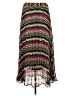 Assorted Brands Chevron-herringbone Silver Red Casual Skirt Size L - photo 2