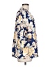Unbranded Floral Blue 3/4 Sleeve Blouse Size L - photo 4