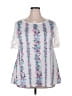Unbranded White Short Sleeve Blouse Size 2X - photo 1