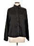 Animari Solid Black Long Sleeve Blouse Size L - photo 1