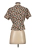 Shein 100% Polyester Brown Short Sleeve Blouse Size S - photo 2