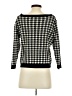 Joseph A. Houndstooth Black Pullover Sweater Size S - photo 2