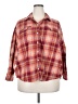 Unbranded 100% Cotton Plaid Red 3/4 Sleeve Button-Down Shirt Size XXL - photo 1