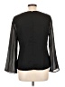 Stage Accents 100% Polyester Black Long Sleeve Blouse Size 10 - photo 2