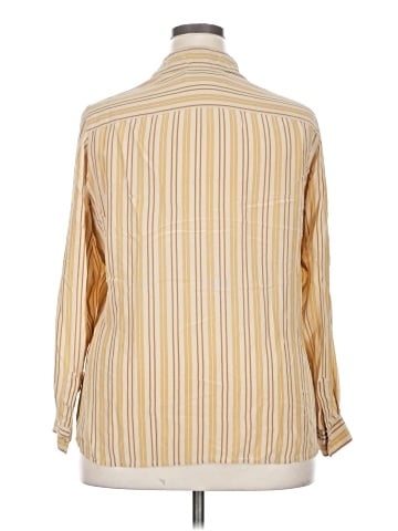 Evan Picone Long Sleeve Silk Top (view 2)