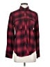 Rails Plaid Burgundy Long Sleeve Blouse Size S - photo 1