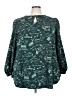 Melissa McCarthy Seven7 100% Polyester Teal 3/4 Sleeve Blouse Size 2X - photo 1