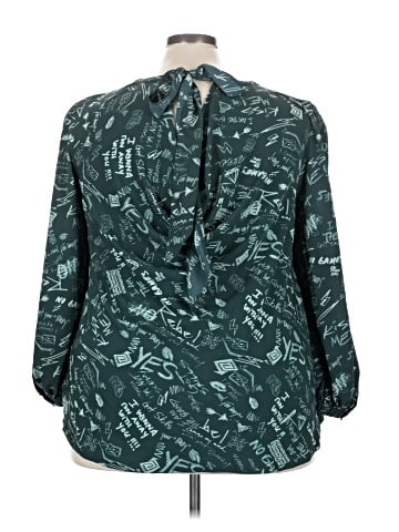 Melissa McCarthy Seven7 3/4 Sleeve Blouse (view 2)