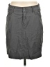Christopher Blue Solid Gray Casual Skirt Size 8 - photo 1