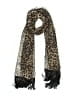 Unbranded 100% Polyester Animal Print Black Tan Scarf One size - photo 1
