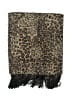 Unbranded 100% Polyester Animal Print Black Tan Scarf One size - photo 2