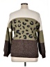 Davi & Dani Animal Print Brown Ivory Pullover Sweater Size XL (estimated) - photo 2