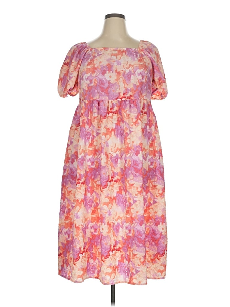 Pre-owned Time And Tru Casual Dress In Pink
