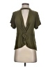 Free People Green Short Sleeve Blouse Size XS - photo 1
