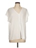 Joe Fresh Ivory Short Sleeve Blouse Size L - photo 1