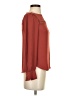 Ann Taylor LOFT 100% Polyester Burgundy Long Sleeve Blouse Size XXS - photo 4