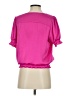 1.State 100% Polyester Pink Short Sleeve Blouse Size S - photo 2