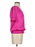 1.State 100% Polyester Pink Short Sleeve Blouse Size S - photo 4