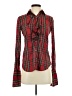 Assorted Brands Plaid Red Long Sleeve Blouse Size XS - photo 1