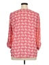 Pixley 100% Polyester Pink 3/4 Sleeve Blouse Size XL - photo 2