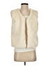 Echo 100% Polyester Ivory Faux Fur Vest Size Sm - Med - photo 1