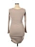 DAZY Solid Tan Cocktail Dress Size XL - photo 2