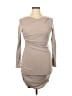 DAZY Solid Tan Cocktail Dress Size XL - photo 1