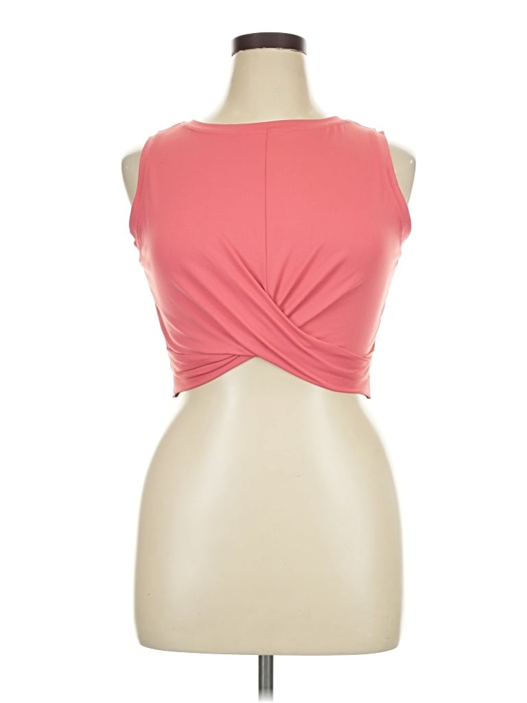 Pre-owned Kyodan Tank Top Pink Strapless Neckline Tops