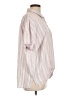 Splendid Stripes Silver Short Sleeve Blouse Size L - photo 4