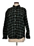 Old Navy 100% Cotton Plaid Green Long Sleeve Button-Down Shirt Size M - photo 1