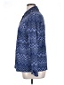 Diane Gilman Chevron-herringbone Blue Long Sleeve Blouse Size 1X - photo 5