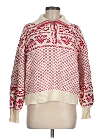 Blue B Pullover Sweater (view 1)