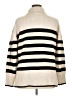Adrianna Papell Stripes Ivory Turtleneck Sweater Size XL - photo 2