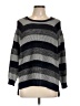 TWO by Vince Camuto Stripes Gray Pullover Sweater Size L - photo 1