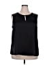 NIPON BOUTIQUE 100% Polyester Black Sleeveless Blouse Size 2X - photo 1