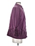 Bob Mackie Purple 3/4 Sleeve Blouse Size S - photo 4