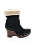 Ugg 100% Leather Black Boots Size 9 - photo 1