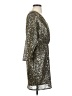 Trina Turk 100% Polyester Metallic Silver Cocktail Dress Size 2 - photo 4