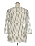 Elle 100% Polyester Polka Dots Ivory 3/4 Sleeve Blouse Size XL - photo 2