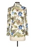 David Cline Floral Ivory Long Sleeve Blouse Size L - photo 2