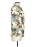 David Cline Floral Ivory Long Sleeve Blouse Size L - photo 4