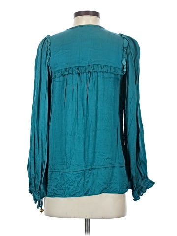Karina Grimaldi Long Sleeve Silk Top (view 2)
